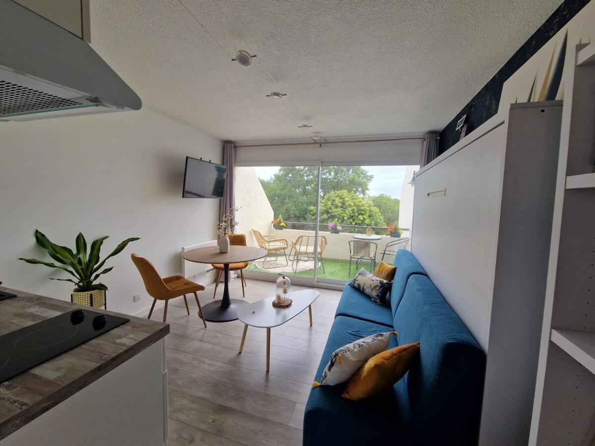 Guidel-Plages Studio Lumineux Balcon Vue Mer & Piscine Extérieur photo