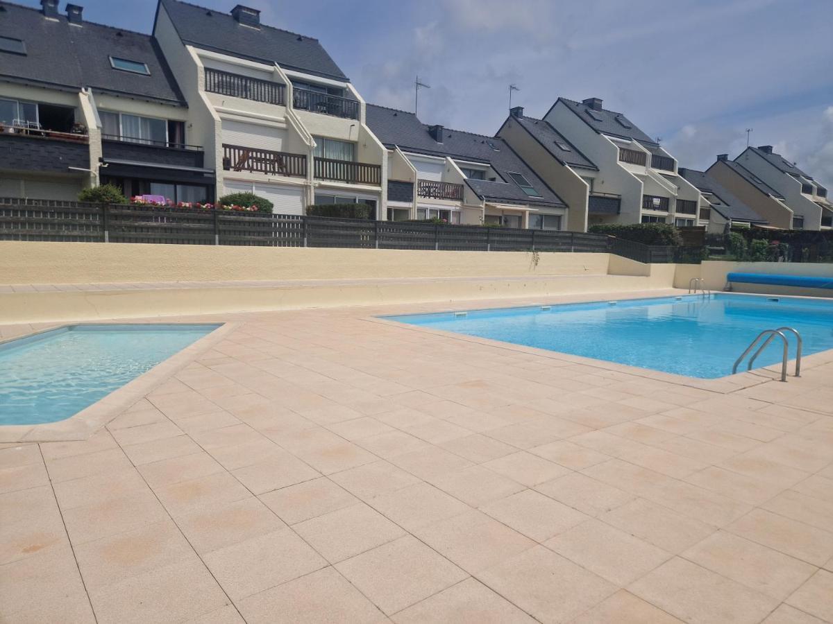 Guidel-Plages Studio Lumineux Balcon Vue Mer & Piscine Extérieur photo